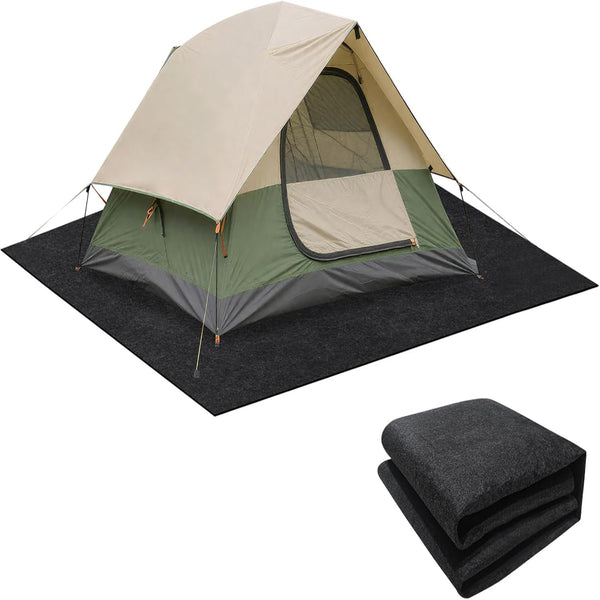 Camping Tent Carpet Mat Waterproof and Non-Slip Camping Floor Rug Tent Floor Blanket for Camping Hiking Lawn Picnic Supplies (6.2 × 6.2 Ft)