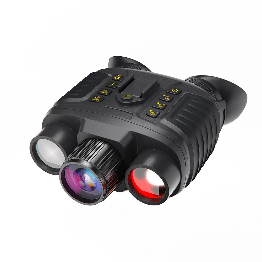 Upgraded Hunting Night Vision Goggles, Head-Mounted Night Vision Binoculars, 8X Digital Zoom, Built-In Compass, Key Backlight