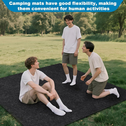 Camping Tent Carpet Mat Waterproof and Non-Slip Camping Floor Rug Tent Floor Blanket for Camping Hiking Lawn Picnic Supplies (6.2 × 6.2 Ft)