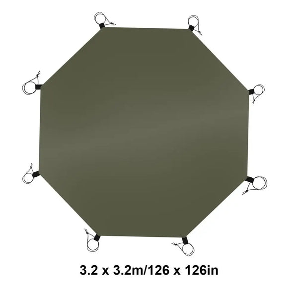 Camping Tent Carpet Mat Tent Sheet Ground Camping Floor Blanket Octagonal Outdoor Waterproof Camping Tent Mat for Camping