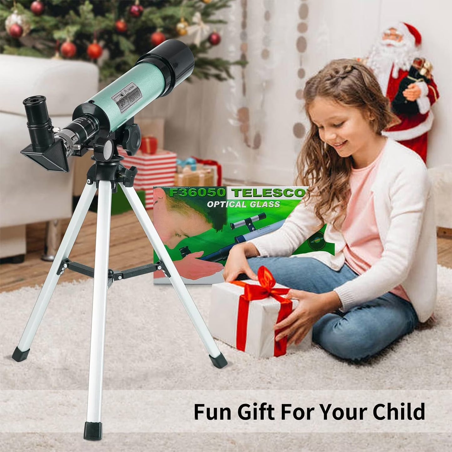 ® Telescope,50/360Mm Refractor Telescope,18X-90X Magnification Telescopes with Tripod,Portable Astronomy Telescope for Kids,Adults,Beginners