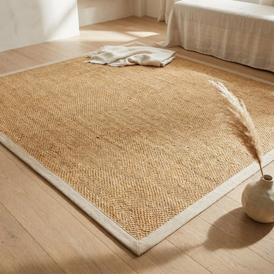 Aurora Hearth Handwoven Jute Rug