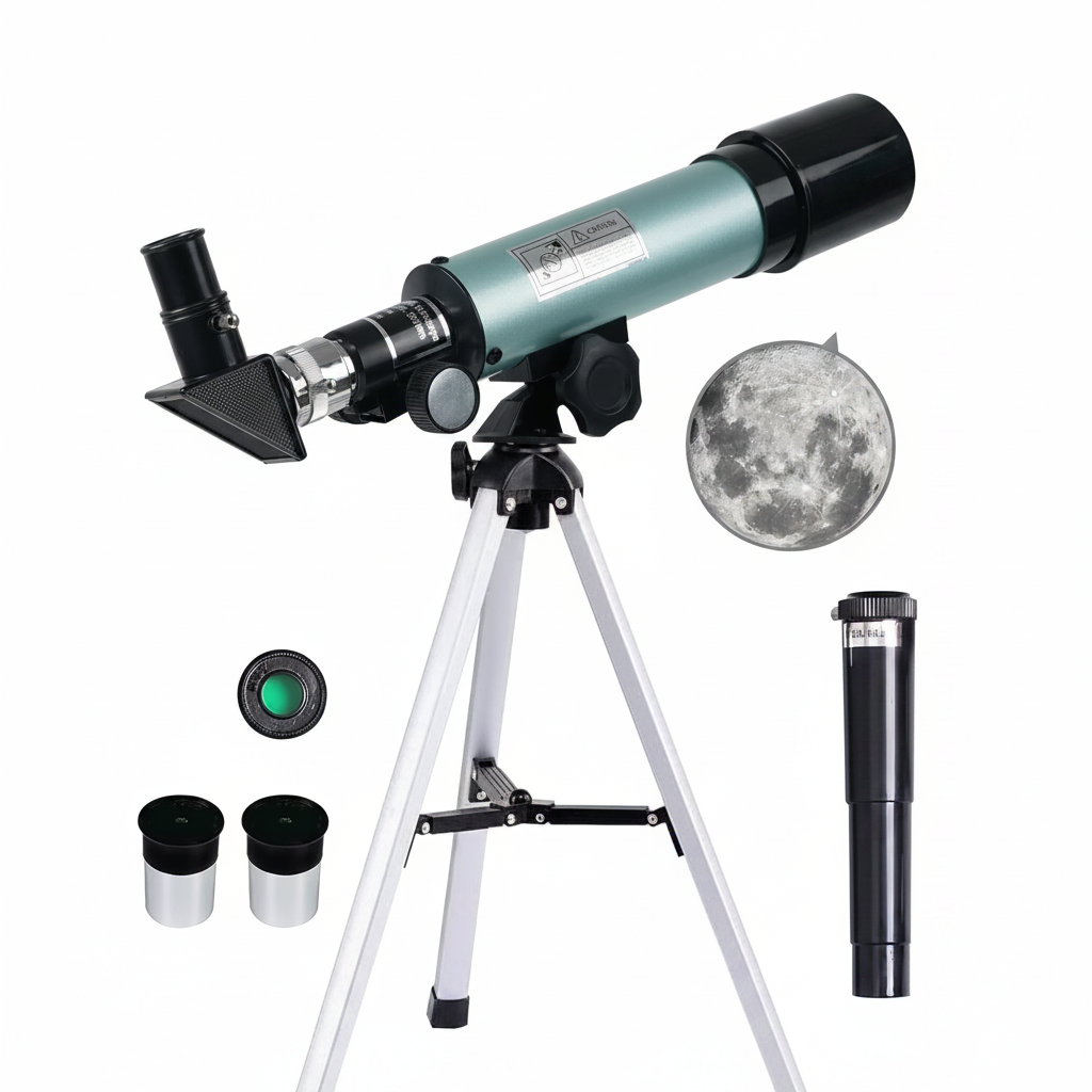 ® Telescope,50/360Mm Refractor Telescope,18X-90X Magnification Telescopes with Tripod,Portable Astronomy Telescope for Kids,Adults,Beginners